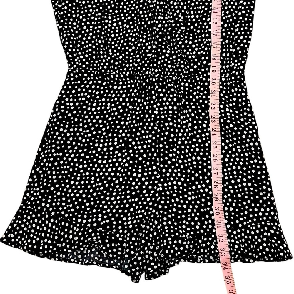 LOFT Polka Dot Flutter Sleeve Romper Size S - Picture 11 of 13